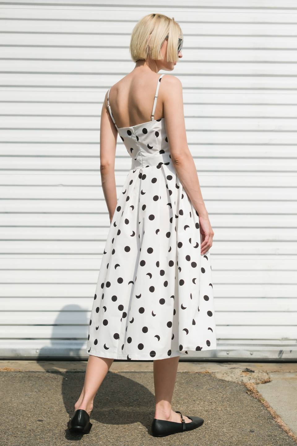 HARMONY HORIZON WOVEN MIDI DRESS Flying Tomato